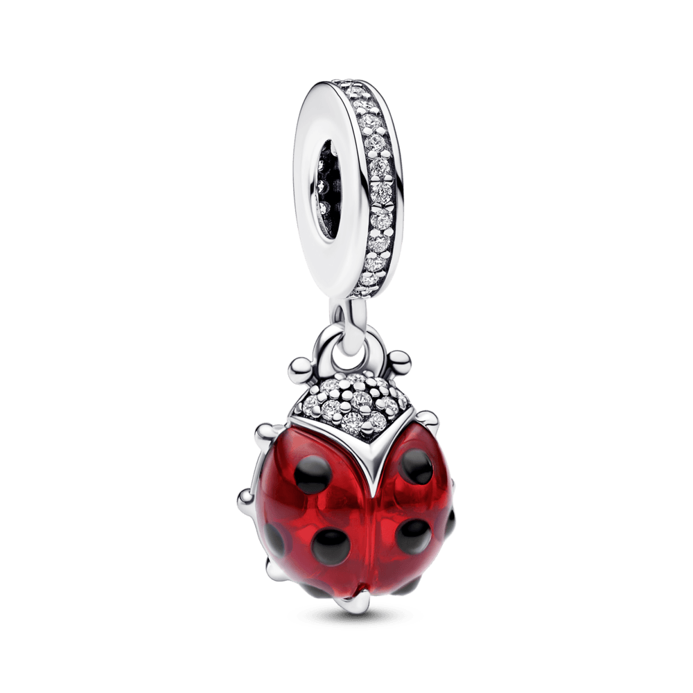 Red Ladybird Dangle Charm pakabukas - Pandora Lietuva