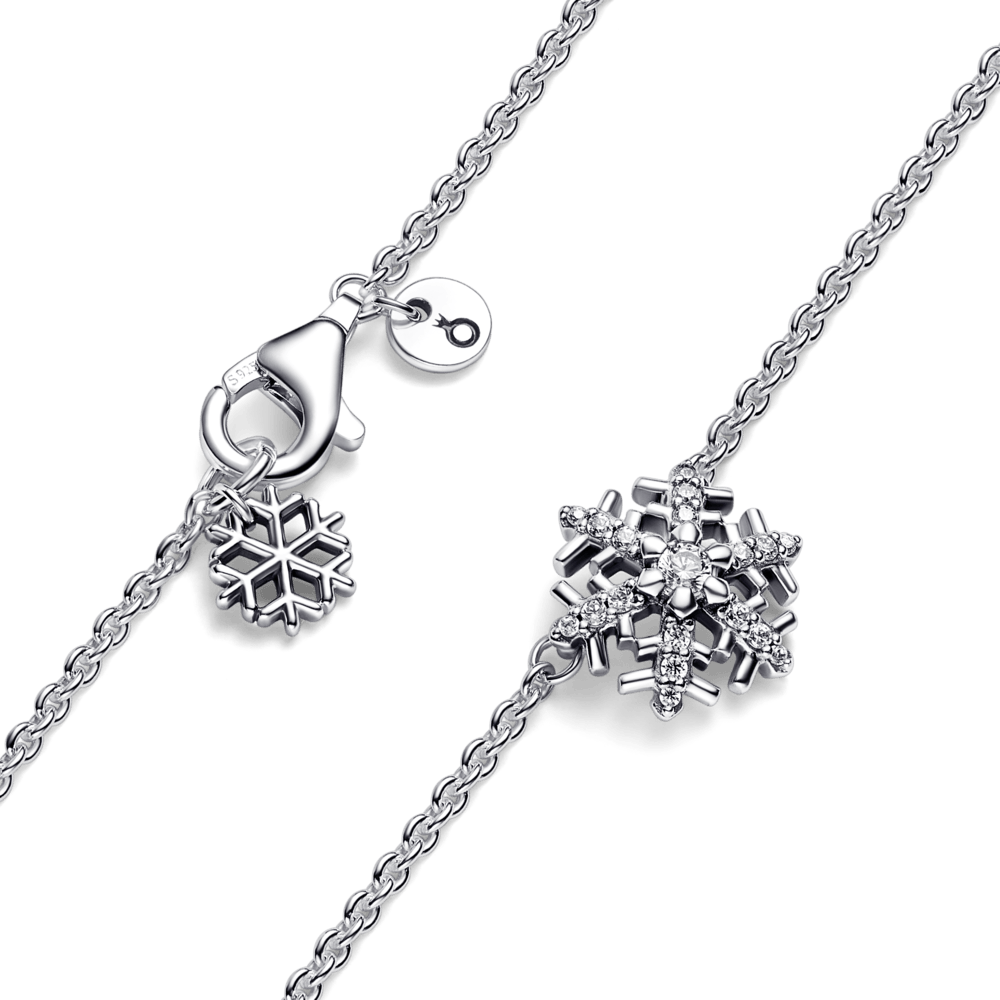 Sparkling Snowflake Pendant Necklace vėrinys - Pandora LT