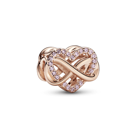 Spindintis begalybės širdies karoliukas - Pandora LT