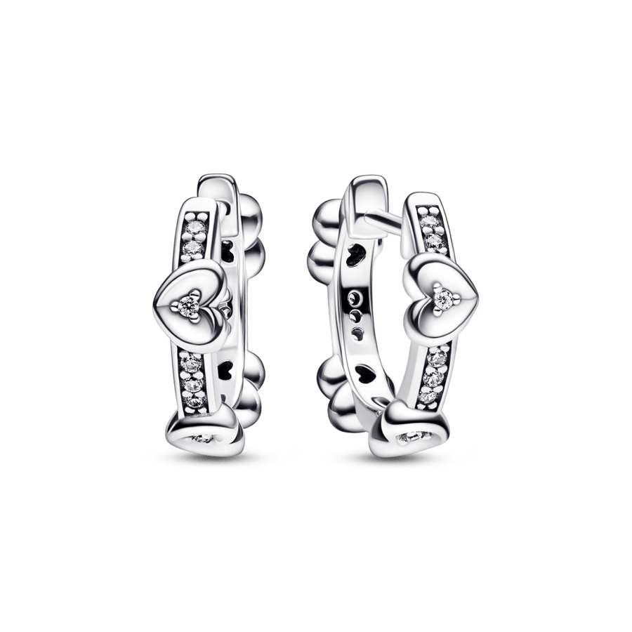 Spindintys spindintys širdžių auskarai - Pandora LT