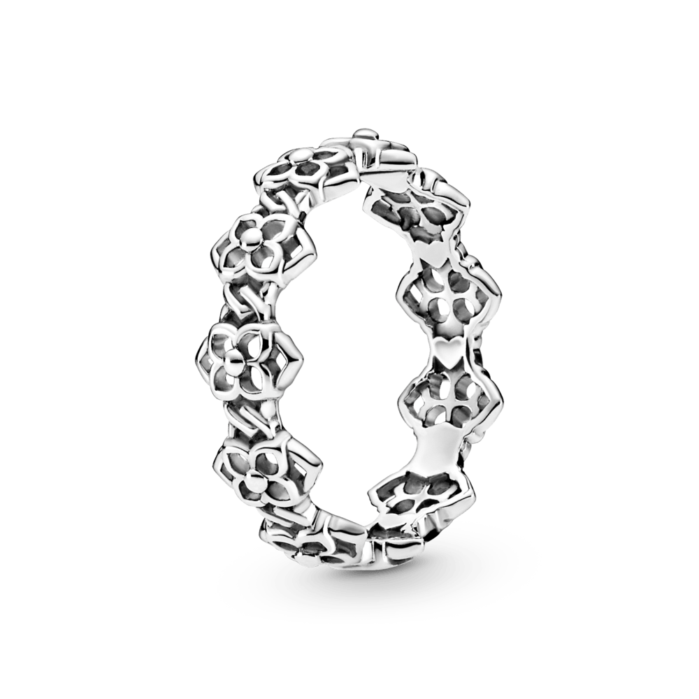 Sujungtų Rožės žiedų žiedas - Pandora LT