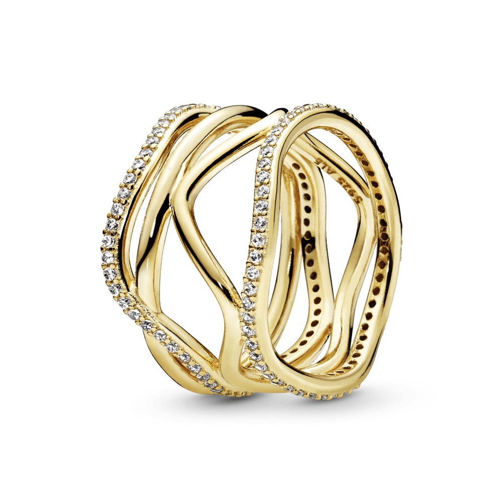 Suktos formos žiedas - Pandora Lietuva