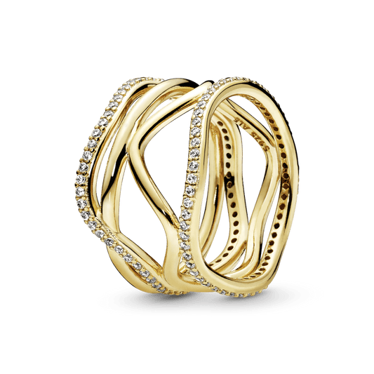 Suktos formos žiedas - Pandora Lietuva