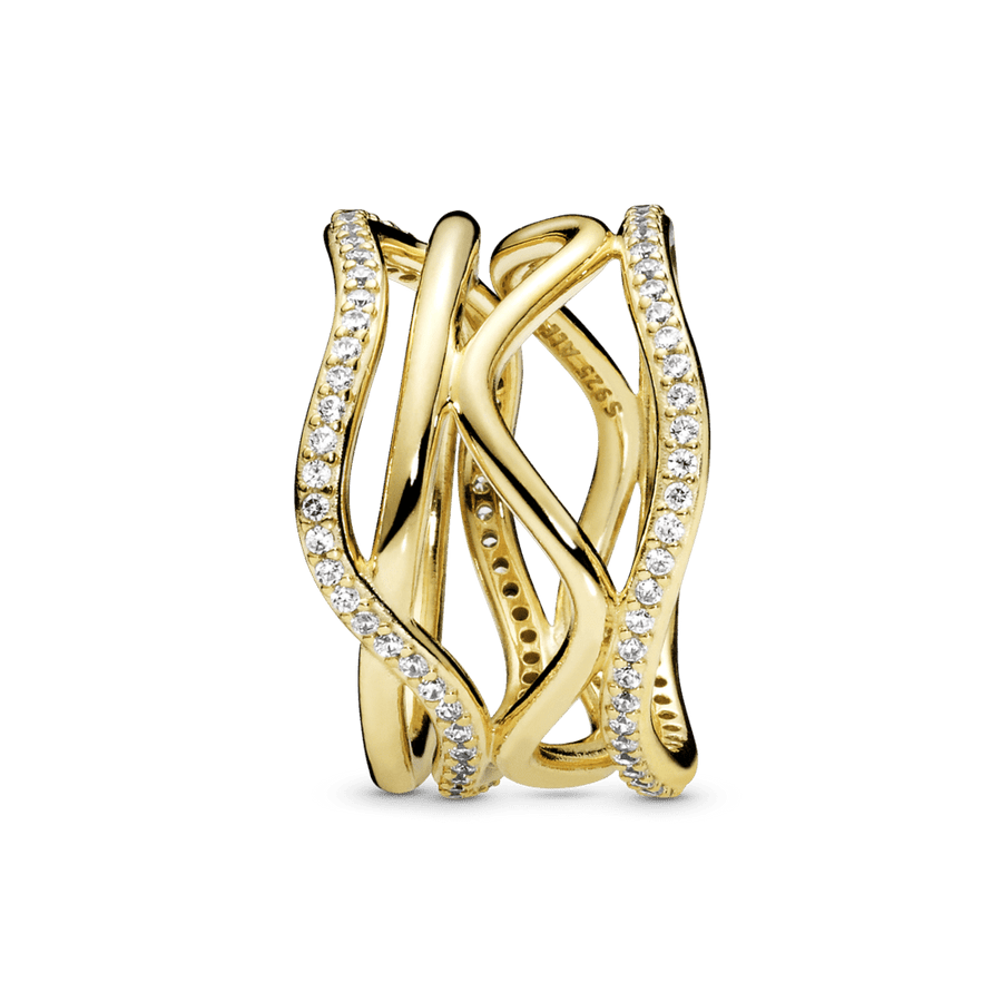 Suktos formos žiedas - Pandora Lietuva