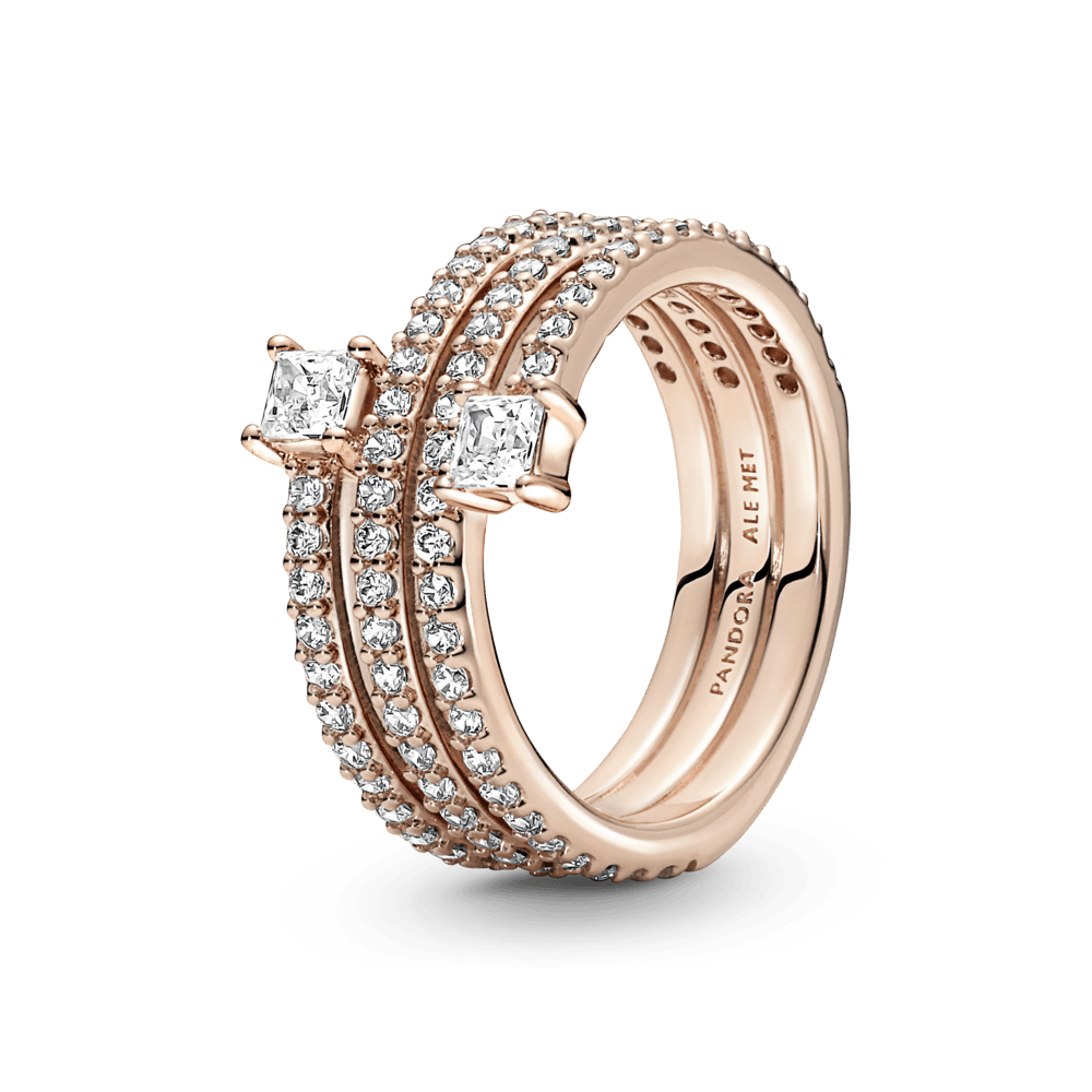 Trigubas spiralinis žiedas - Pandora LT