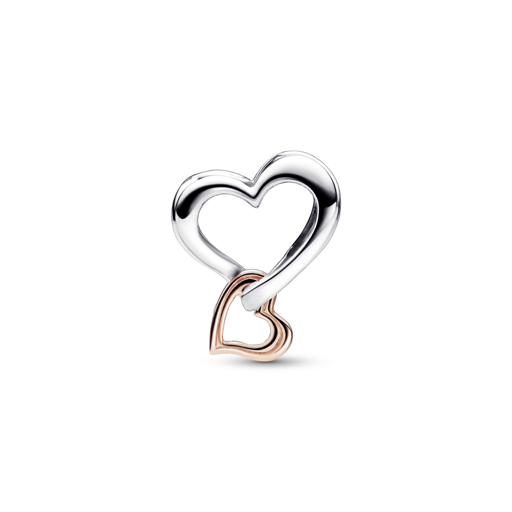 Two-tone Openwork Infinity Heart Charm - Pandora Lietuva