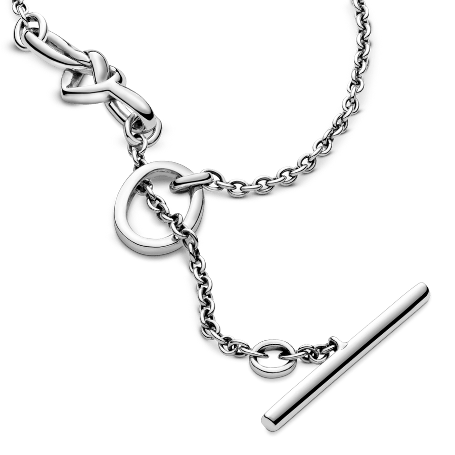 Vėrinys su mazgo formos širdelėmis - Pandora Lietuva