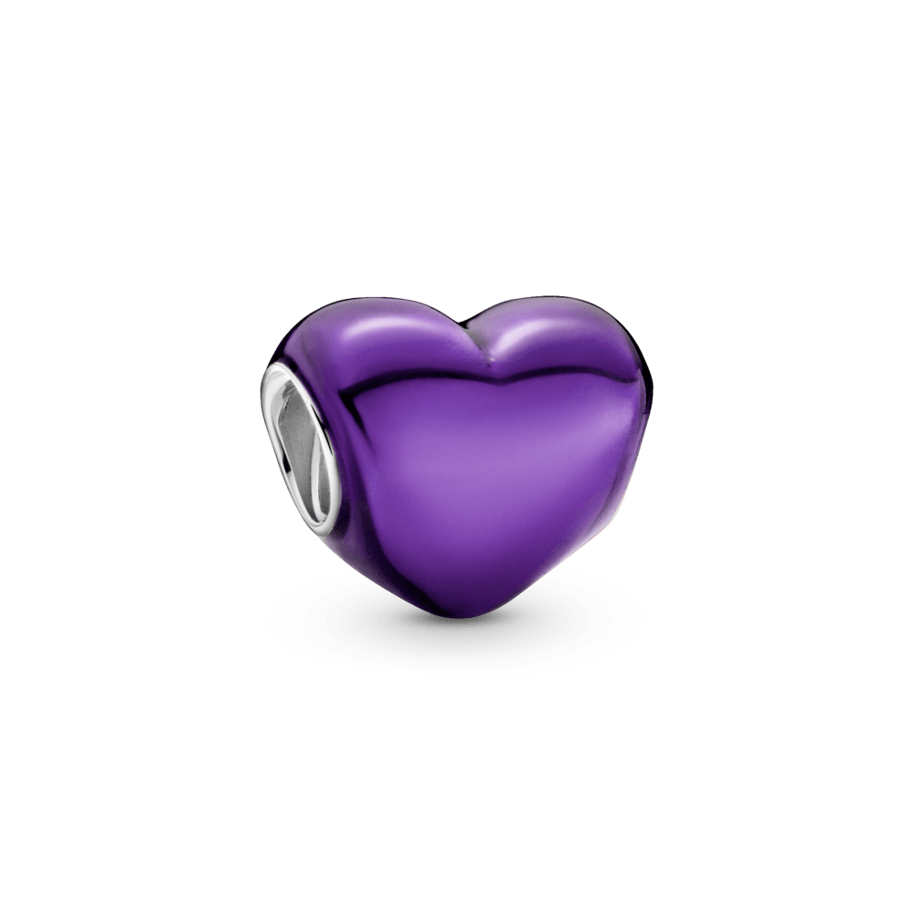 Violetinės širdies karoliukas - Pandora LT