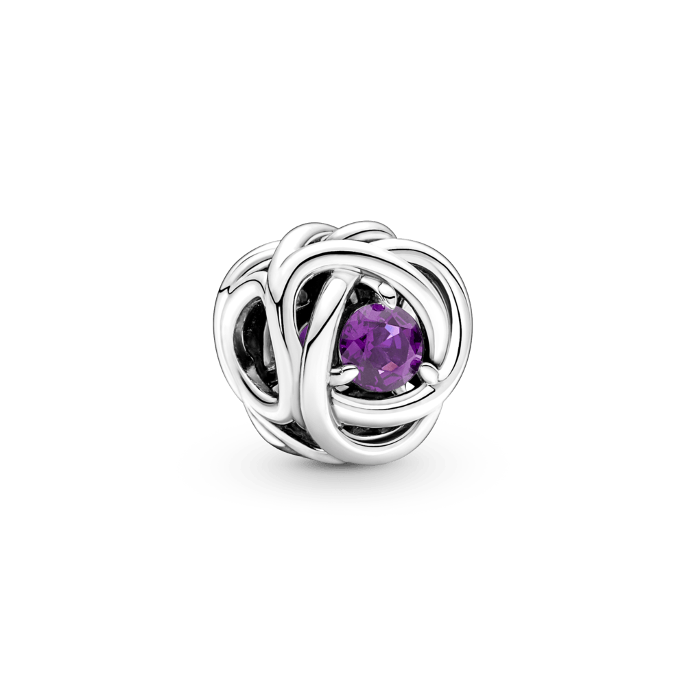 Violetinis amžinybės kilpos karoliukas - Pandora LT