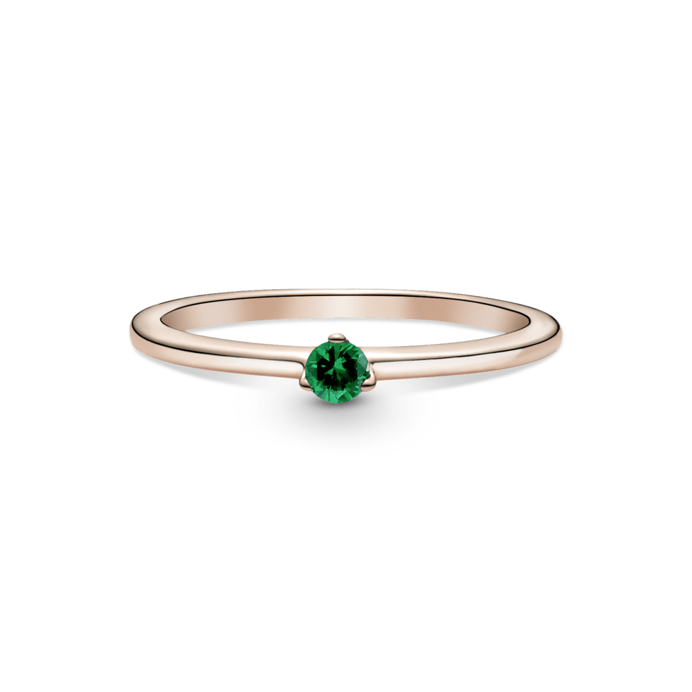 Žalias soliterio žiedas - Pandora LT