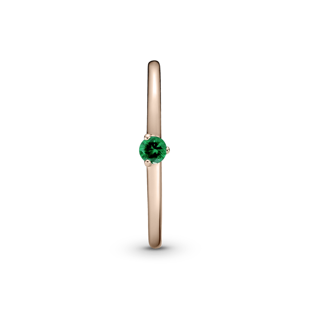 Žalias soliterio žiedas - Pandora LT
