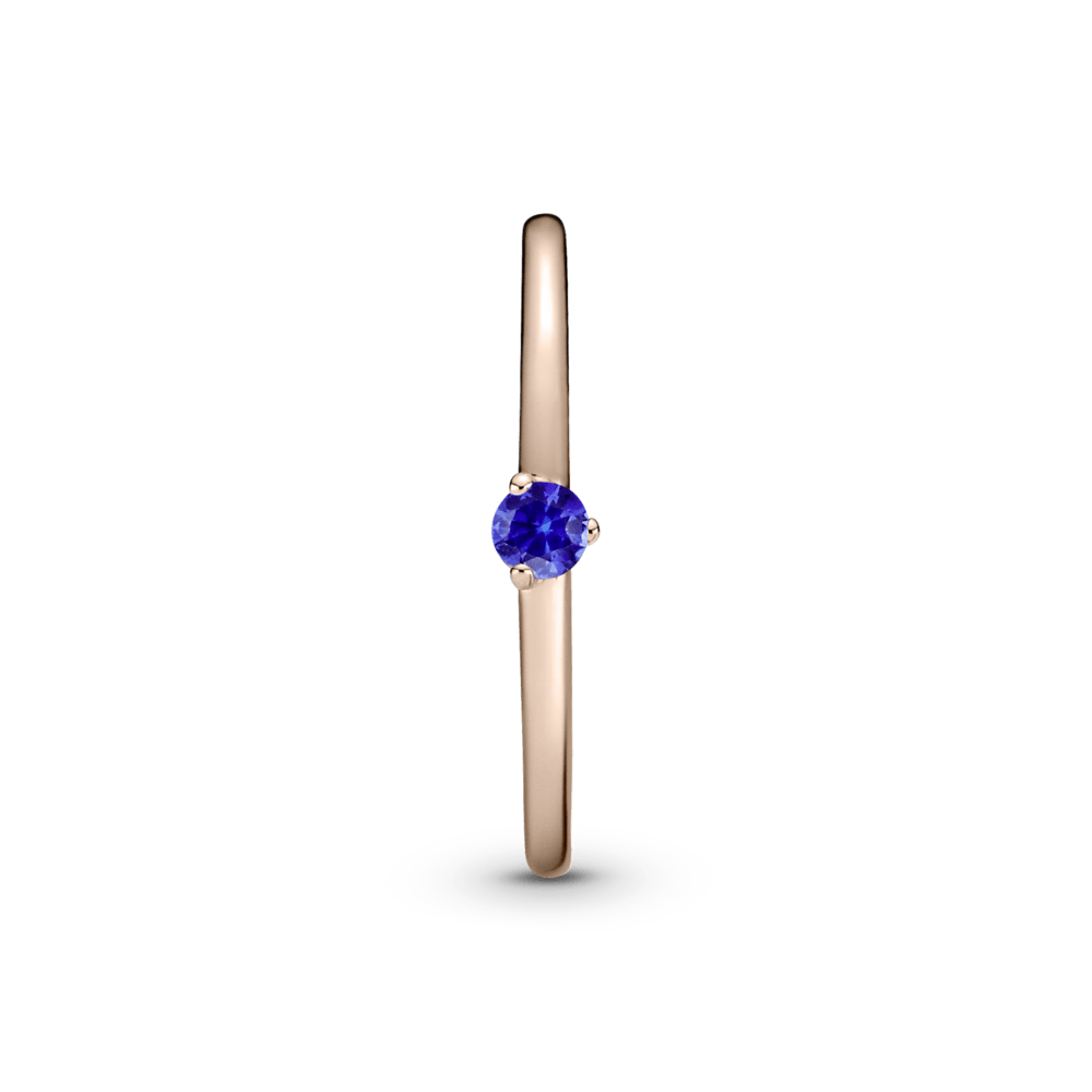 Žvaigždžių mėlynas soliterio žiedas - Pandora LT